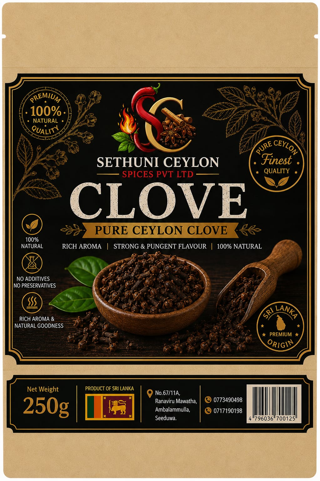 Sethuni Ceylon Premium Whole Cloves Buds